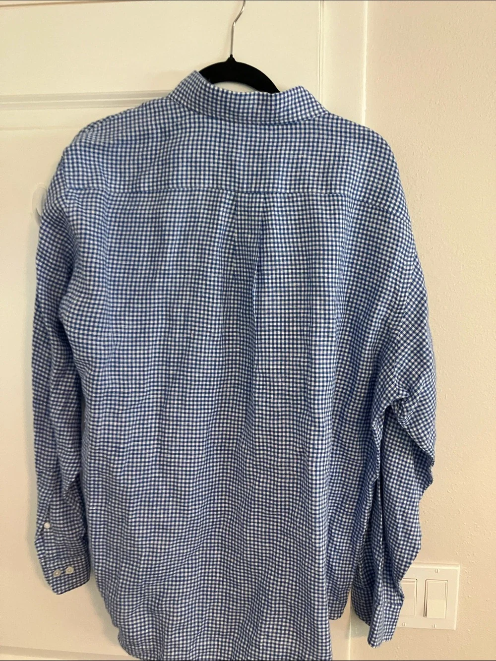 Brooks Brothers Blue and White Gingham Button-Down Shirt